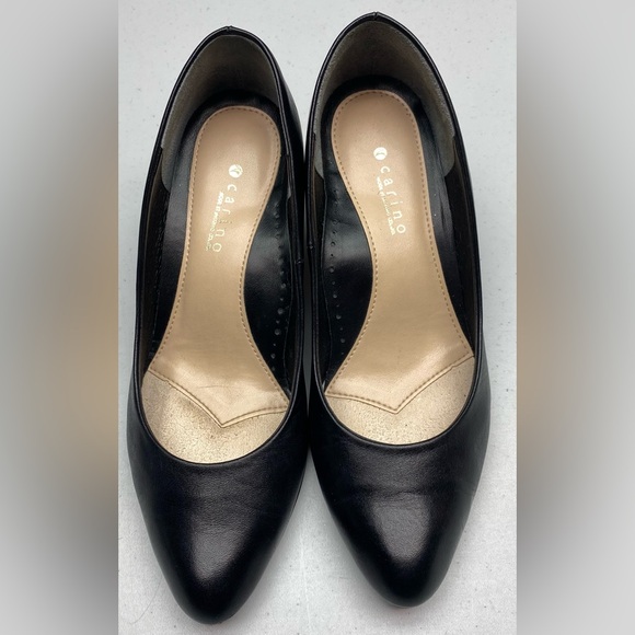 Mode et Jacomo BLK Carino Leather Pumps, JPN 22.5/ US 5.5 Summer Sale - Picture 2 of 7